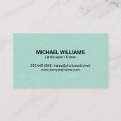 Tuiniergereedschap Visitekaartje (Achterkant)