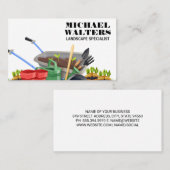 Tuiniergereedschap voor kruiwagens visitekaartje (Voorkant / Achterkant)