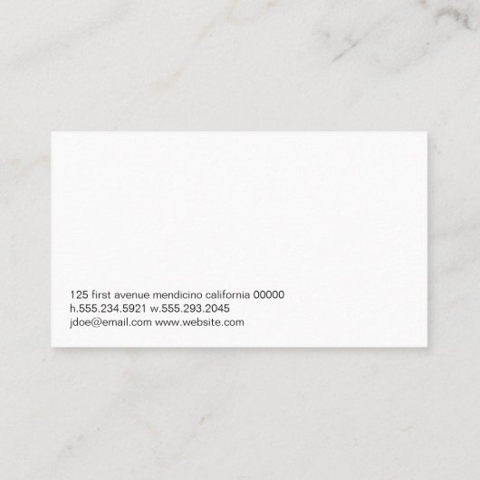 Tuinierpictogrammen | Gras Achtergrond Visitekaartje (Achterkant)