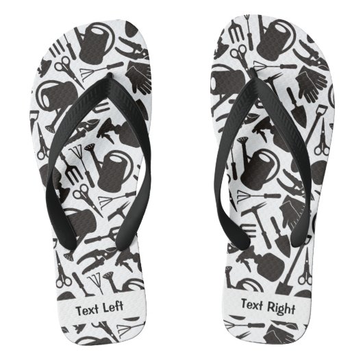 Tuinierpictogrammen Silhouetten Teenslippers (Voetbed)