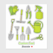 Tuinierpictogrammen Sticker (Vel)