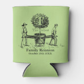 Tuiniers Familie Reünie Koelbox aangepaste naam Blikjeskoeler (Voorkant)