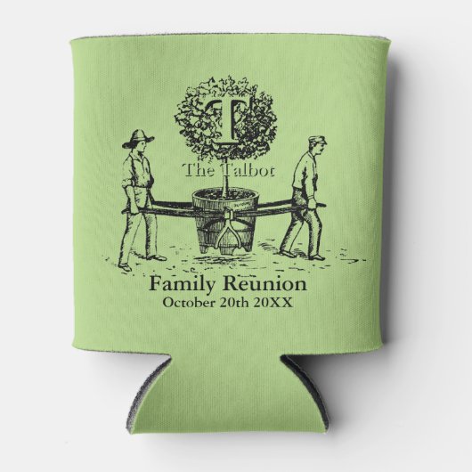 Tuiniers Familie Reünie Koelbox aangepaste naam Blikjeskoeler (Voorkant)