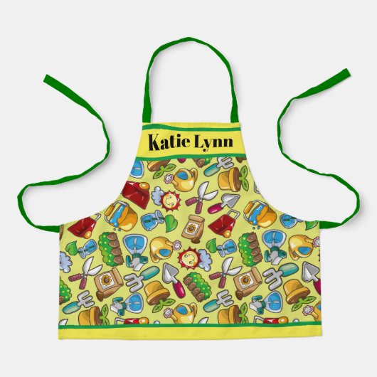 Tuiniers oogsten wat ze zaaien kind versie Schort (Voorkant)