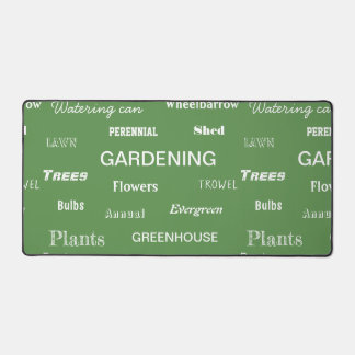 Tuinierwoorden Patroon Groen Modern Tuin Thema Bureaumat