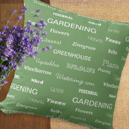 Tuinierwoorden Tuiniers Groene Tuinliefhebbers Kussen