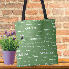 Tuinierwoorden voor tuiniers en plantenliefhebbers tote bag