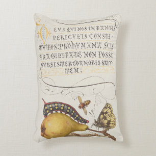 Tuininsecten, Vlieg, Rups, Peer, Duizendpoot Accent Kussen