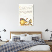 Tuininsecten, Vlieg, Rups, Peer, Duizendpoot Canvas Afdruk (Insitu (Slaapkamer))