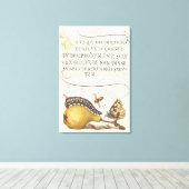 Tuininsecten, Vlieg, Rups, Peer, Duizendpoot Canvas Afdruk (Insitu (Houten vloer))