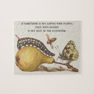 Tuininsecten, Vlieg, Rups, Peer, Duizendpoot Legpuzzel