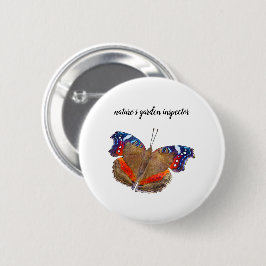 tuininspecteur van de natuur ronde button 5,7 cm