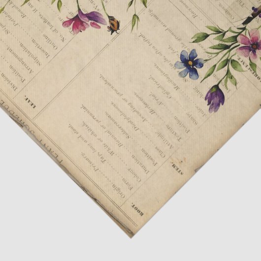 Tuinjournaal Tissuepapier (Detail)