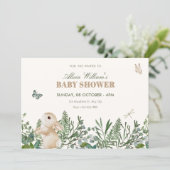 Tuinkabouter babyshower kaart (Staand voorkant)