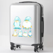 Tuinkabouter Broers Waterverf Geschilderde Kinderk Sticker (Koffer)