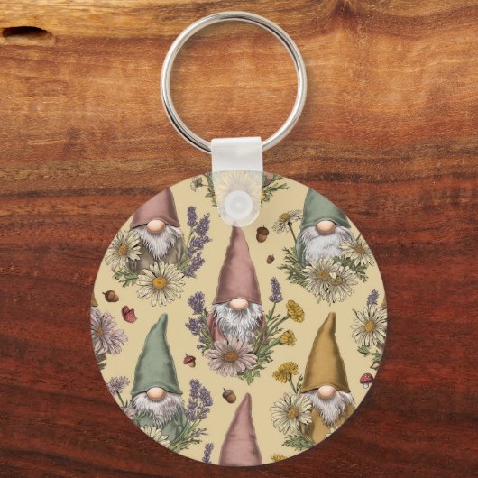Tuinkabouter Cottagecore Sleutelhanger (Achterkant)