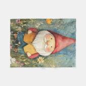 Tuinkabouter Fleece Deken (Voorkant (Horizontaal))