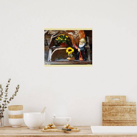 Tuinkabouter Poster (Keuken)