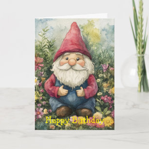 Tuinkabouter Verjaardag Kaart