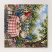 Tuinkabouters die Cupcakes eten Legpuzzel (Horizontaal)