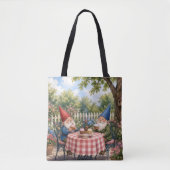 Tuinkabouters die Cupcakes eten Tote Bag (Voorkant)