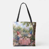 Tuinkabouters die Cupcakes eten Tote Bag (Achterkant)