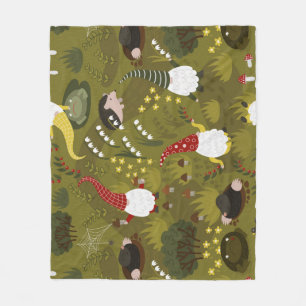 Tuinkabouters: Humoristische Flora Fauna. Fleece Deken