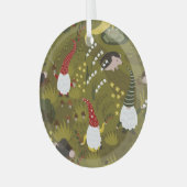 Tuinkabouters: Humoristische Flora Fauna. Glas Ornament (Voorkant links)