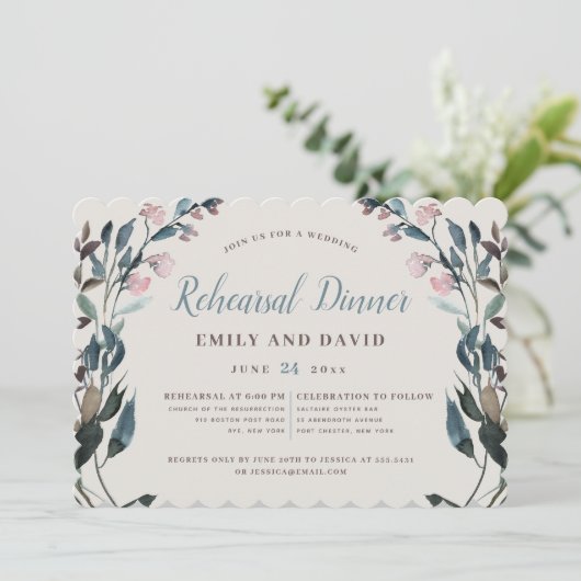 tuinkam | Egghshell Bloemenbruiloft Kaart (Staand voorkant)