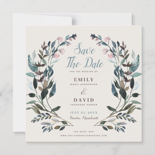 tuinkam | eierschaal | Bruiloft Bewaar de datum Magnetische Uitnodiging (Voorkant)