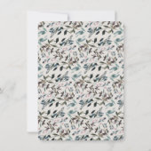 tuinkam | eierschaal | Bruiloft Bewaar de datum Save The Date (Achterkant)