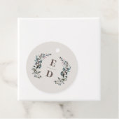 tuinkam | eierschaal | Bruiloft Monogram Bedankjes Labels (In situ)