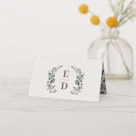 tuinkam | eierschaal | Bruiloft Monogram tafel Plaatskaartje