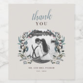 tuinkam | eierschaal | Dank u Foto Favor Wijn Etiket (Enkel label)