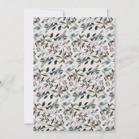 tuinkam | eierschaal | Huwelijksuitnodiging Kaart (Achterkant)