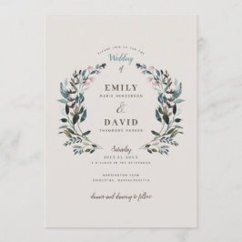 tuinkam | eierschaal | Huwelijksuitnodiging Kaart