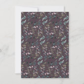 tuinkam | Mauve Paarse bruiloft Save The Date (Achterkant)