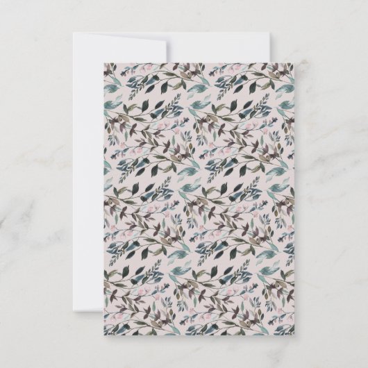 tuinkam | Mauve Trouwantwoord RSVP Kaartje (Achterkant)