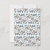 tuinkam | Rustic Floral Wedding Response RSVP Kaartje (Achterkant)