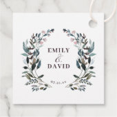 tuinkam | Rustieke Kraft Floral trouwnamen Bedankjes Labels (Achterkant)