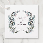 tuinkam | Rustieke Kraft Floral trouwnamen Bedankjes Labels (Voorkant)