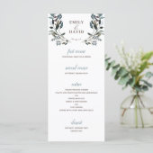 tuinkam | Witte Bloemen Bruiloft 4 Cursus Menu (Staand voorkant)