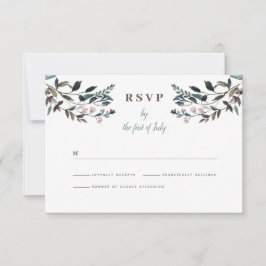 tuinkam | Witte Bloemen Respons Bruiloft RSVP Kaartje