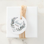 tuinkam | Witte bloemenbruiloft dank u Bedankjes Labels (In situ)