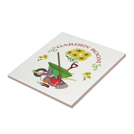 Tuinkamer - Tile/Drink Onderzetter Tegeltje (Zijkant)