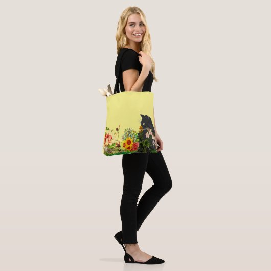 Tuinkat-Canvas tas (Op model)