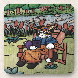 Tuinkat voor gebruik buitenshuis bier onderzetter