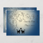 Tuinkatten Sla de datum op Aankondigingskaart (Voorkant / Achterkant)