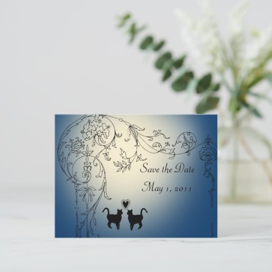 Tuinkatten Sla de datum op Aankondigingskaart (Staand voorkant)