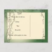 Tuinkatten Sla de datum op Aankondigingskaart (Achterkant)